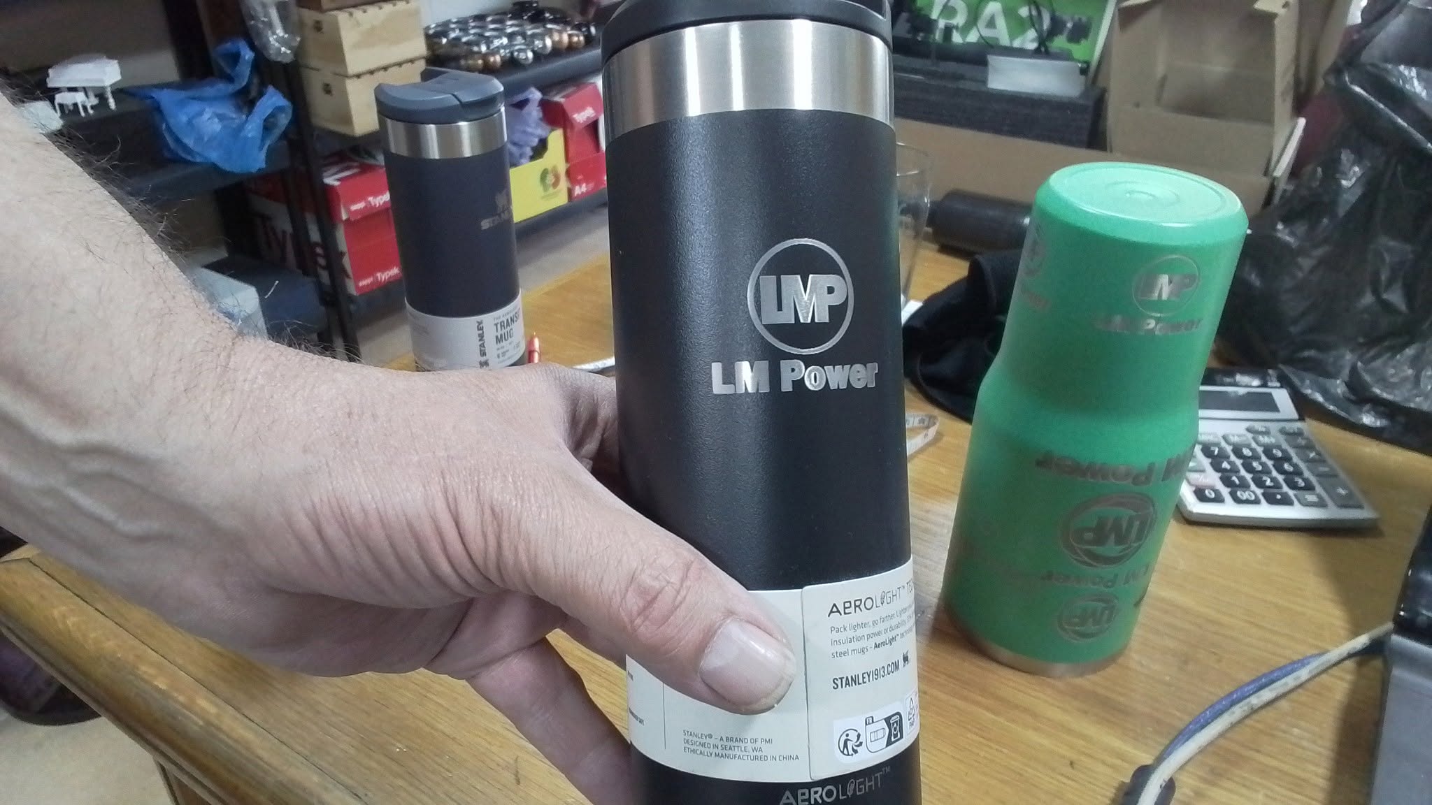 Engraved branded tumbler made by Chancor